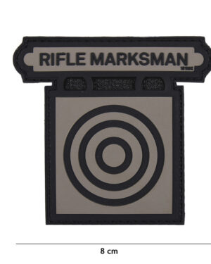 Patch 3D PVC Rifle Marksman grey #18014