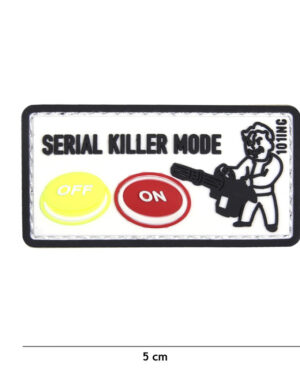 Patch 3D PVC Serial killer white #18008
