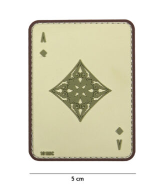 Patch 3D PVC ace of diamonds coyote #19013