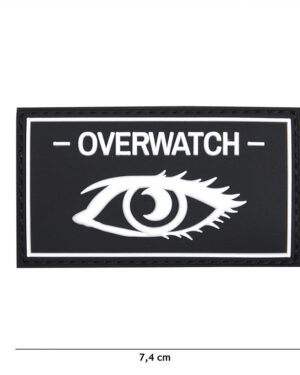 Patch 3D PVC Overwatch black #12045