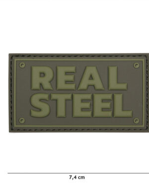 Patch 3D PVC Real steel green #16047