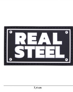 Patch 3D PVC Real steel black #17014