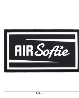Patch 3D PVC Air Softie black #19035
