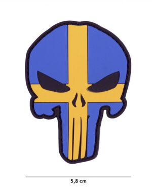 Patch 3D PVC Punisher Sweden #9004