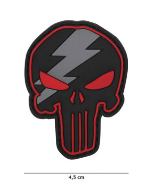 Patch 3D PVC Punisher thunder red #12056