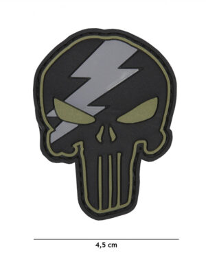 Patch 3D PVC Punisher thunder green #9007