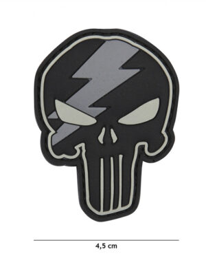 Patch 3D PVC Punisher thunder grey #12057