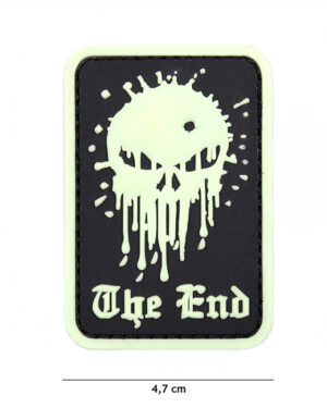 Patch 3D PVC Skull the end glow in the dark #19063