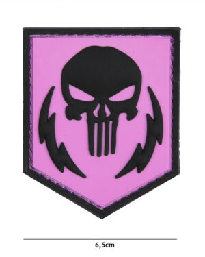 Patch 3D PVC Punisher thunder strokes pink #9022
