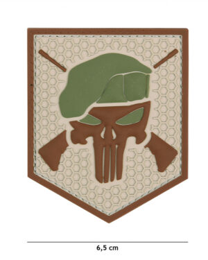 Patch 3D PVC Commando Punisher coyote #13076