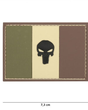 Patch 3D PVC Punisher France flag #9009