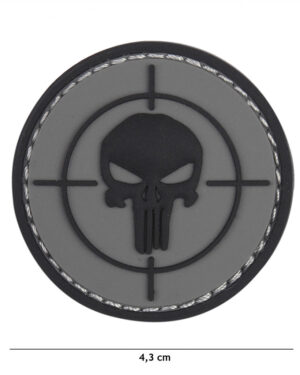 Patch 3D PVC Punisher sight grey #12077