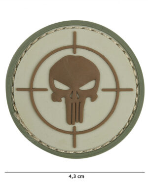 Patch 3D PVC Punisher sight coyote #12075