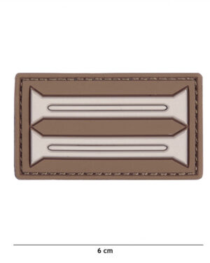 Patch 3D PVC German insignia brown #20042