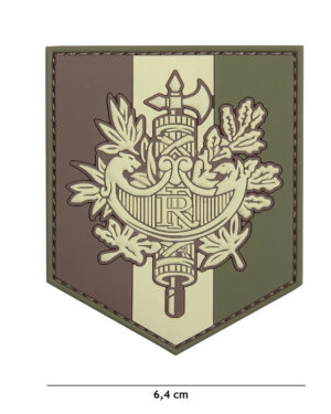 Patch 3D PVC French shield #20062
