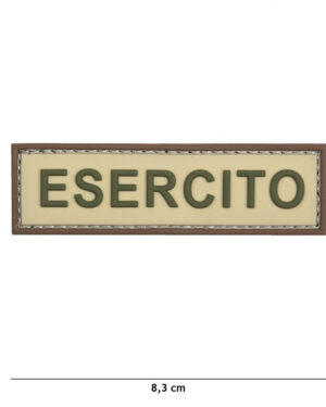 Patch 3D PVC Esercito coyote/brown #20067