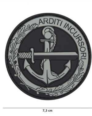 Patch 3D PVC Arditi Incursori grey #11107