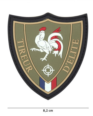 Patch 3D PVC Tireur D'elite green #11128