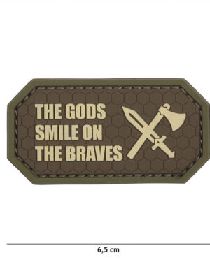 Patch 3D PVC The Gods smile on the braves brown #11140