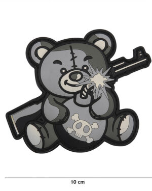 Patch 3D PVC Terror Teddy grey #9015