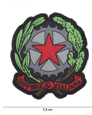 Patch 3D PVC Italian Star red #13067