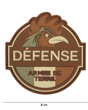 Patch 3D PVC Defense Armee de Terre brown #13074