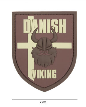Patch 3D PVC Danish Viking brown #13078