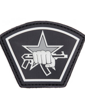 Patch 3D PVC Russian Star Fist black #9059