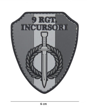 Patch 3D PVC 9 RGT Incursori grey #1100