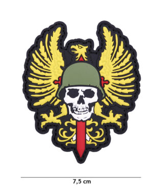 Patch 3D PVC Spanish skull #1102