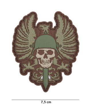 Patch 3D PVC Spanish skull #1103