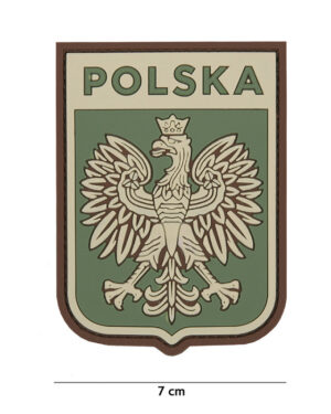 Patch 3D PVC Polska shield #1110