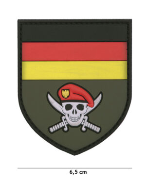 Patch 3D PVC German Commando skull #2068