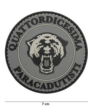 Patch 3D PVC Paracadutisti grey #2102