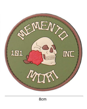Patch 3D PVC Memento Mori 101 INC (round) #3101