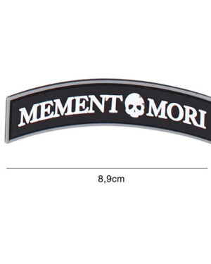 Patch 3D PVC Memento Mori (tab) black #4095
