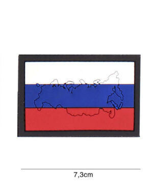 Patch 3D PVC Russia with contour #4125