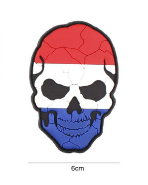Patch 3D PVC skull Netherland cracked #4141