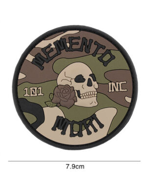 Patch 3D PVC Memento Mori 101 INC (round) woodland #5106