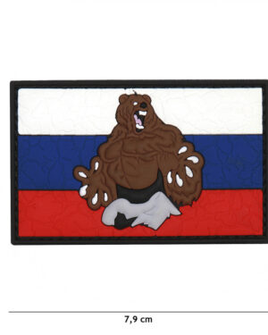 Patch 3D PVC Russia beer cracked #5109