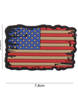 Patch 3D PVC USA vintage #5111