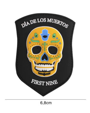 Patch 3D PVC First nine shield yellow #6128