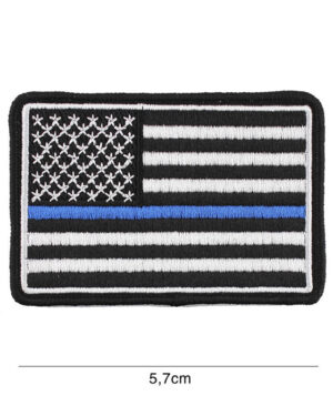 Patch Embroidery USA Blue Thin Line #2039