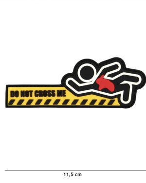 Patch 3D PVC do not cross me #6140