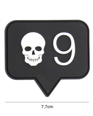 Patch 3D PVC Skull 9 #9100