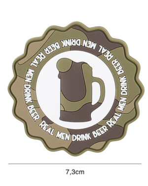 Patch 3D PVC Drink beer woodland #9117
