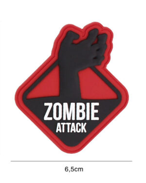 Patch 3D PVC Zombie attack 1 red #9119