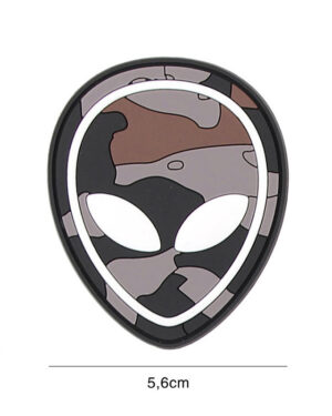 Patch 3D PVC Alien black camo #2134