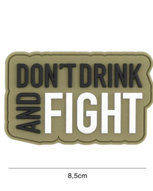 Patch 3D PVC Don't drink green #2045