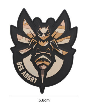 Patch 3D PVC Bee Angry woodland #8116